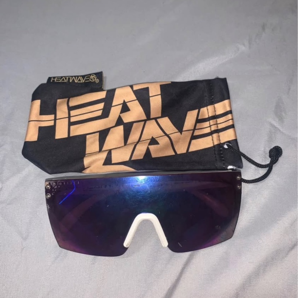 Heat Wave Sunglasses with Black and Purple Lens Z87